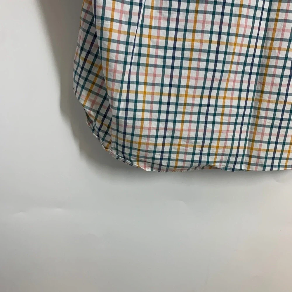 J Crew Slim Fit Long Sleeve Slim Untucked Button Down Shirt Plaid Men Size‎ L